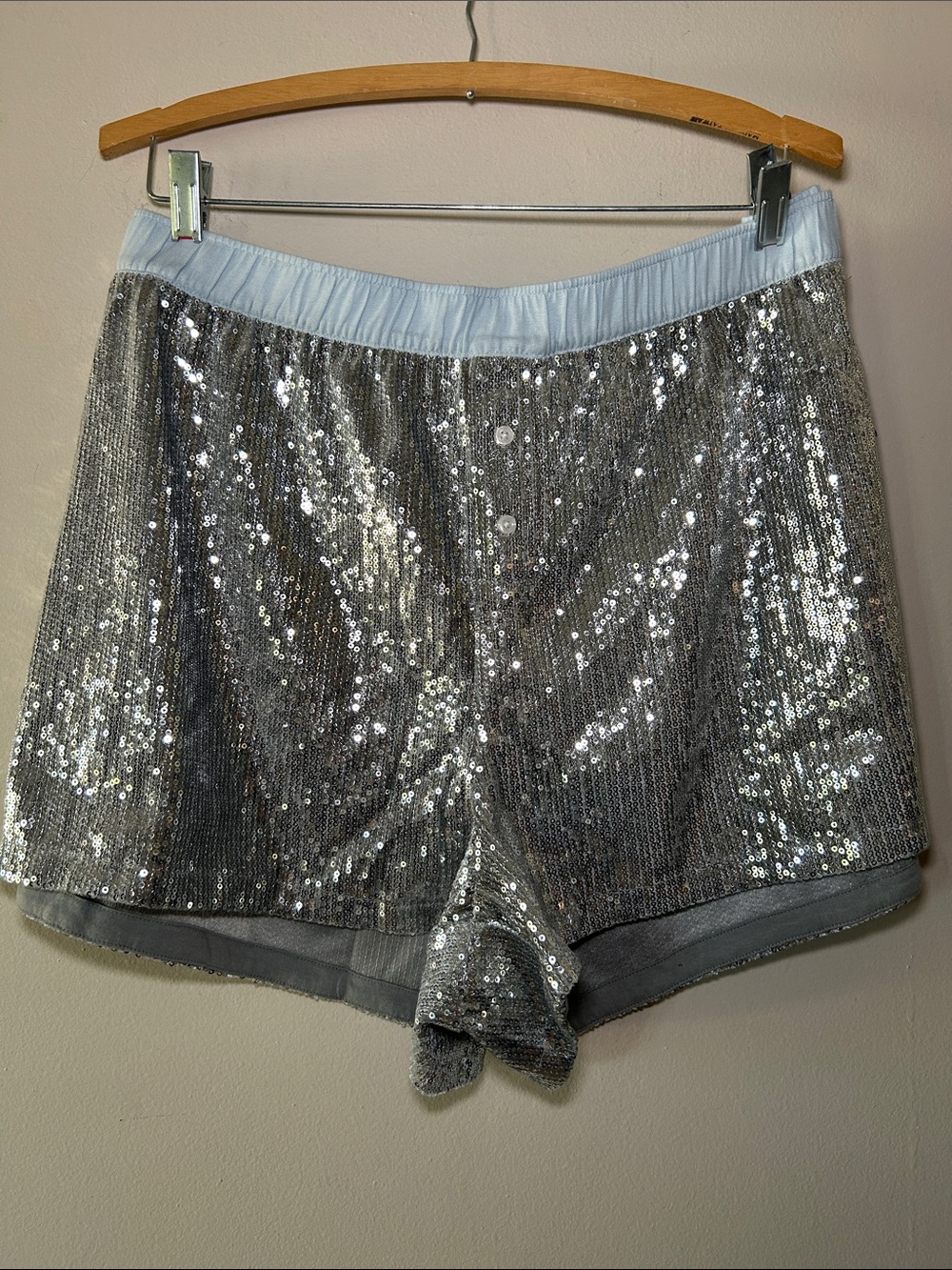 NWT Wild Fable Silver Sequin Lounge sleepwear Shorts size 1X